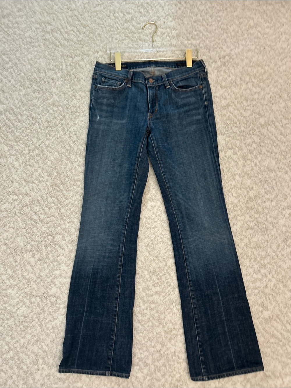 7 For All Mankind Dark Blue Flare Jeans